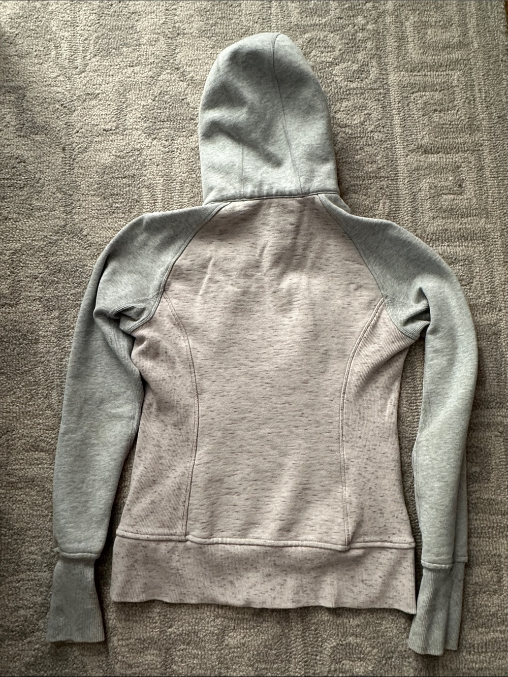 Lululemon Grey Pink Full-Zip Scuba Hoodie | Size 6 - Picture 5 of 6